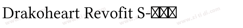 Drakoheart Revofit S字体转换